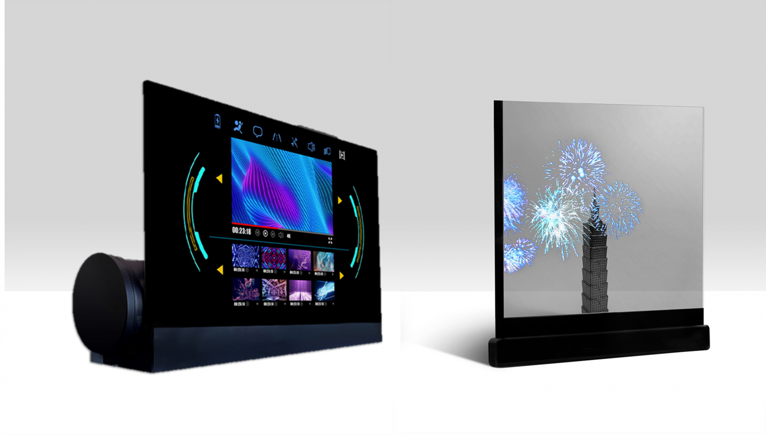 可卷式、折迭性、高透明